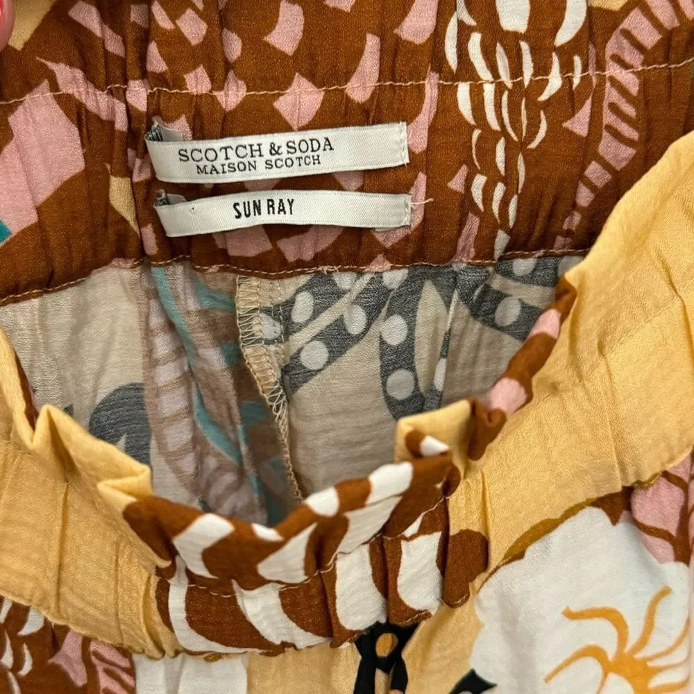 Scotch & Soda Women’s Sunray Shorts Size XS Multicolor Design Boho Artsy